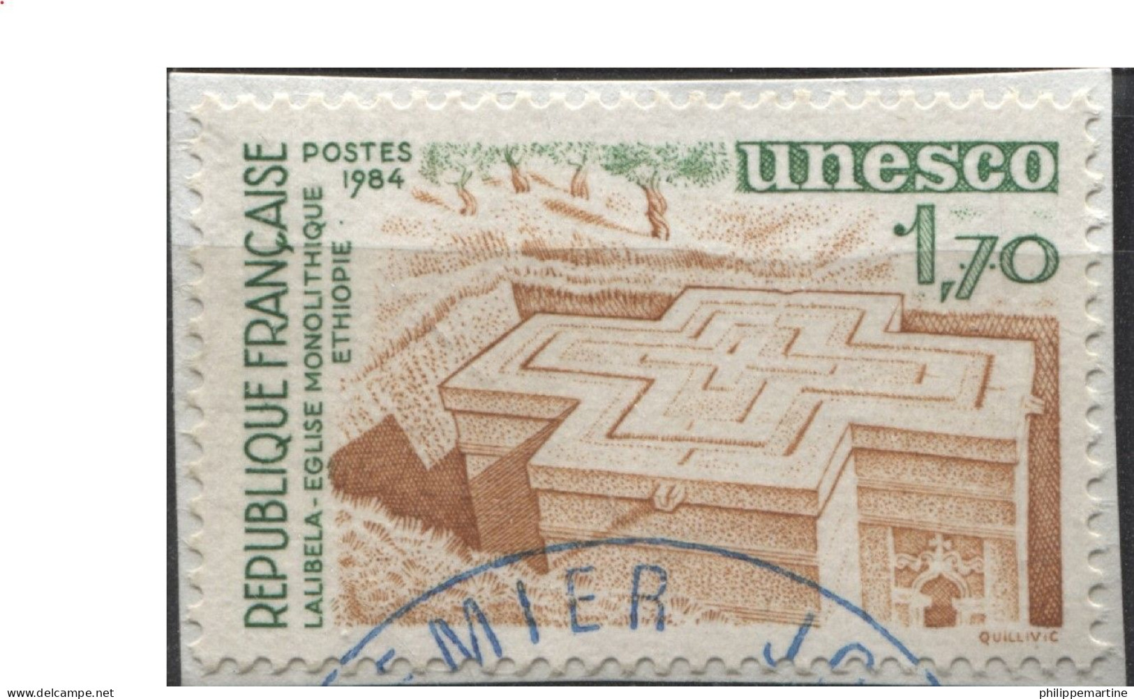 France 1984 - Service YT 79 (o) Sur Fragment - Used