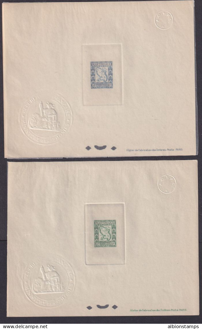 Martinique, Scott J37-J46 (Yvert TT27-TT36) - Set Of DELUXE PROOFS - Segnatasse