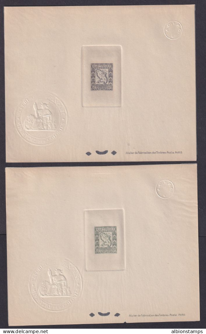 Martinique, Scott J37-J46 (Yvert TT27-TT36) - Set Of DELUXE PROOFS - Segnatasse