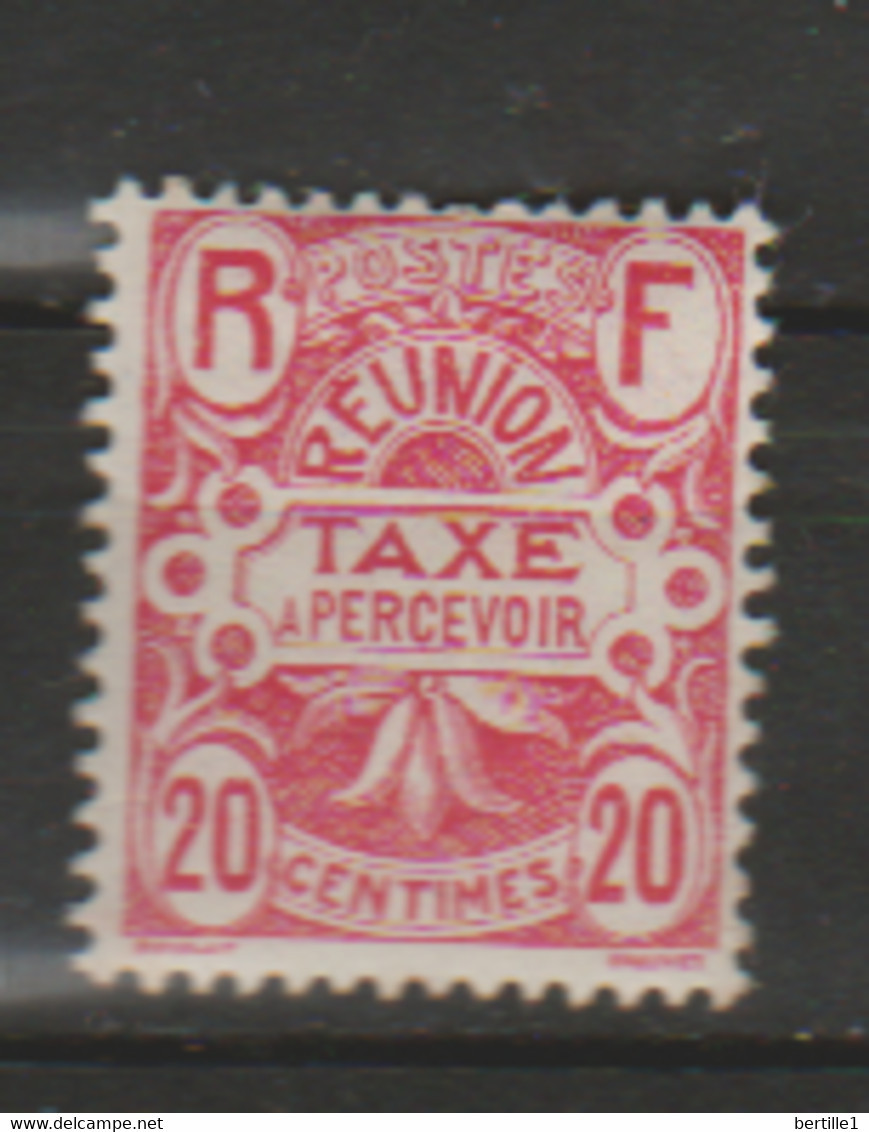 REUNION        N°  YVERT  TAXE 9  NEUF AVEC CHARNIERES      ( CHARN   01/ 16 ) - Timbres-taxe