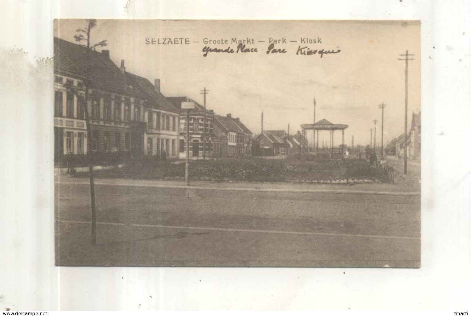 Semzaete, Groote Markt, Park, Kiosk - Zelzate