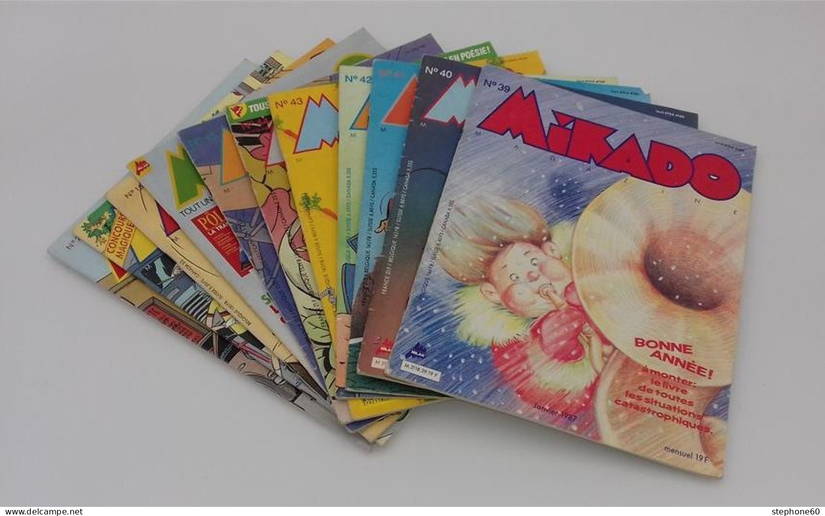 999 - (59) Lot De 11 MIKADO N°18, 21, 23, 39, 40, 41, 42, 43, 44, 45 Et 74 - Année 1985 Et 1987 - Lots De Plusieurs Livres