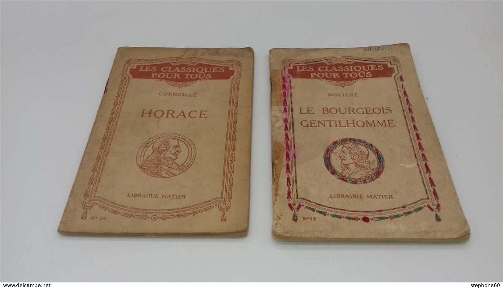 998 - (507) Lot De 2 Livres - Les Classiques Pour Tous - Horace - Moliere - Lots De Plusieurs Livres