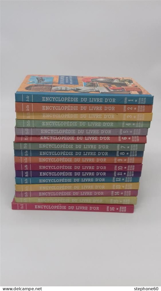 998 - (467) Lot De 16 Volumes Encyclopédie Du Livre D'Or - Bücherpakete