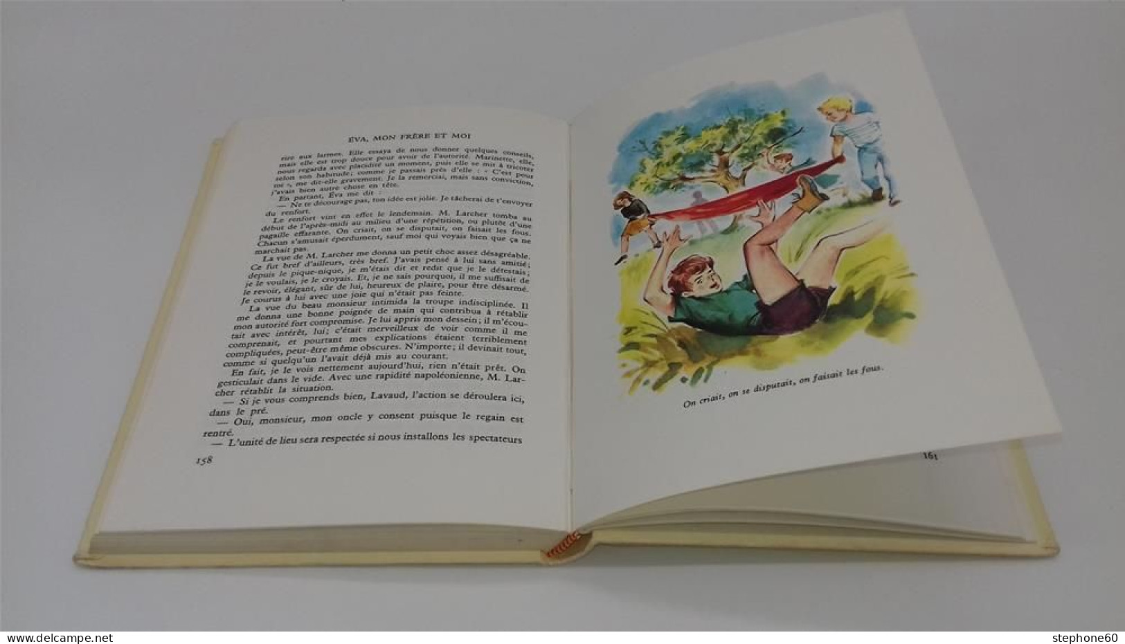 998 - (453) Eva Mon Frere Et Moi - Augusta Séguy - Illustrations Bertrand 1962 - Rouge Et Or - Hachette