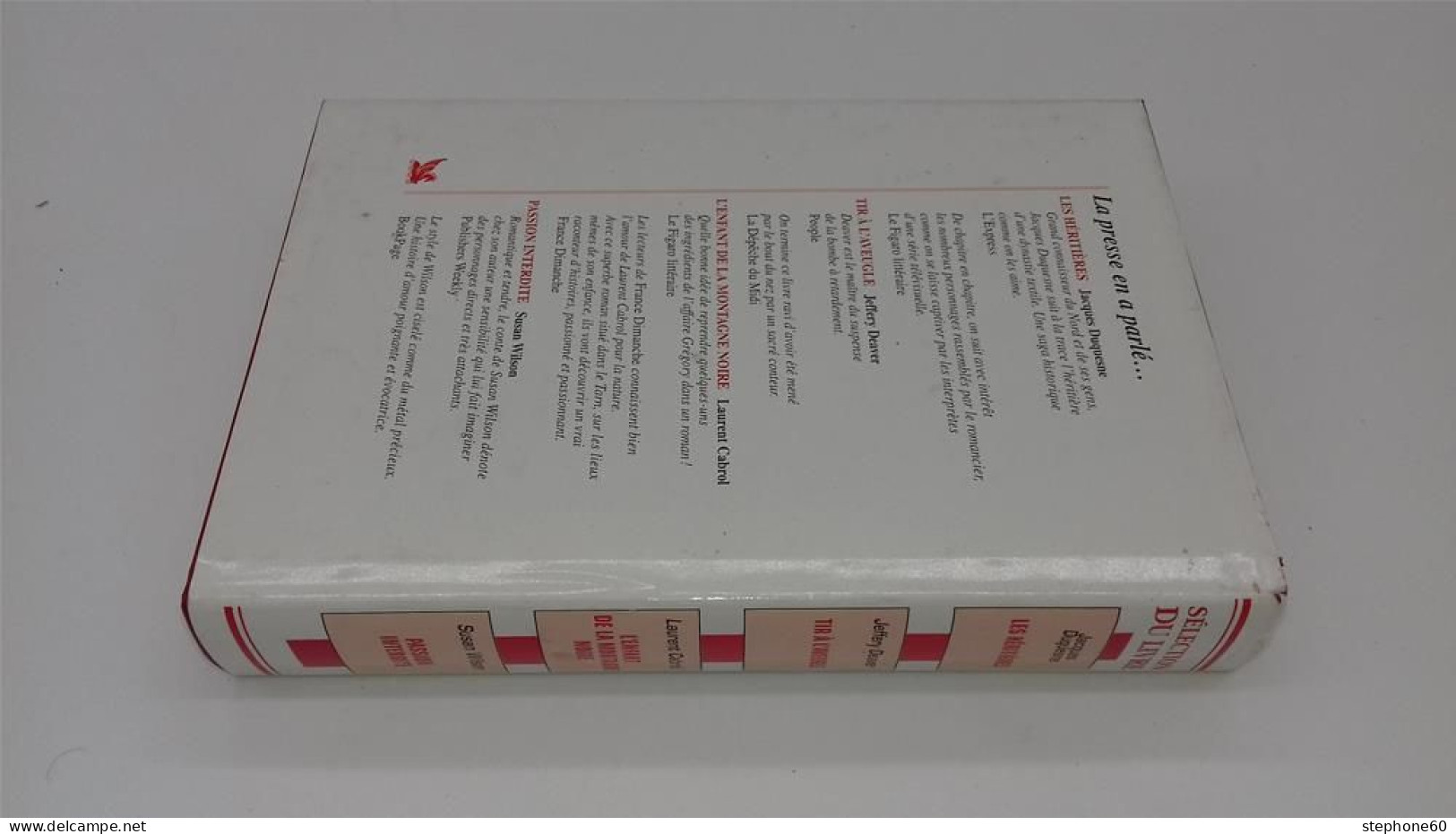998 - (47) Selection Du Livre - 4 Romans - Couverture Rouge - Lotti E Stock Libri