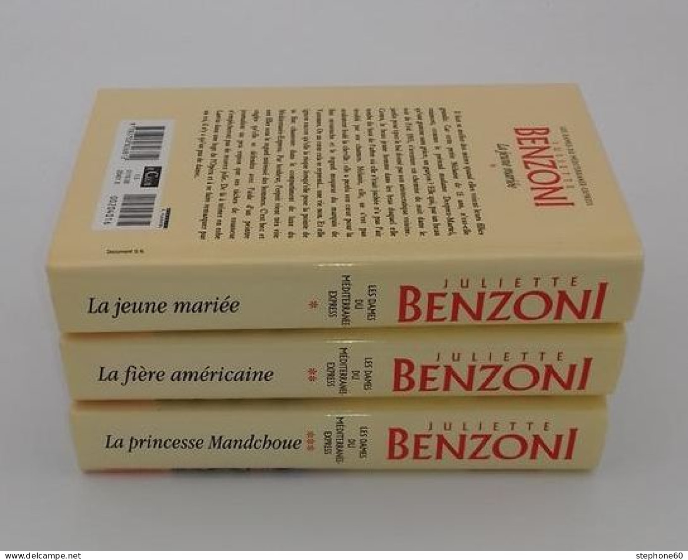 999 - (125) Les Dames Du Mediteranee Express - Juliette Benzoni - Lot De 3 Livres - Lots De Plusieurs Livres