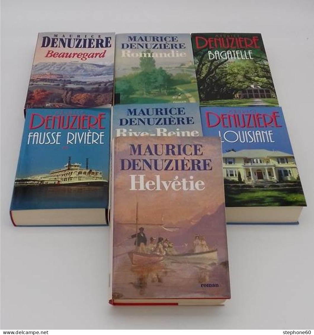 999 - (123) Maurice DENUZIERE Lot De 7 Livres - Loten Van Boeken