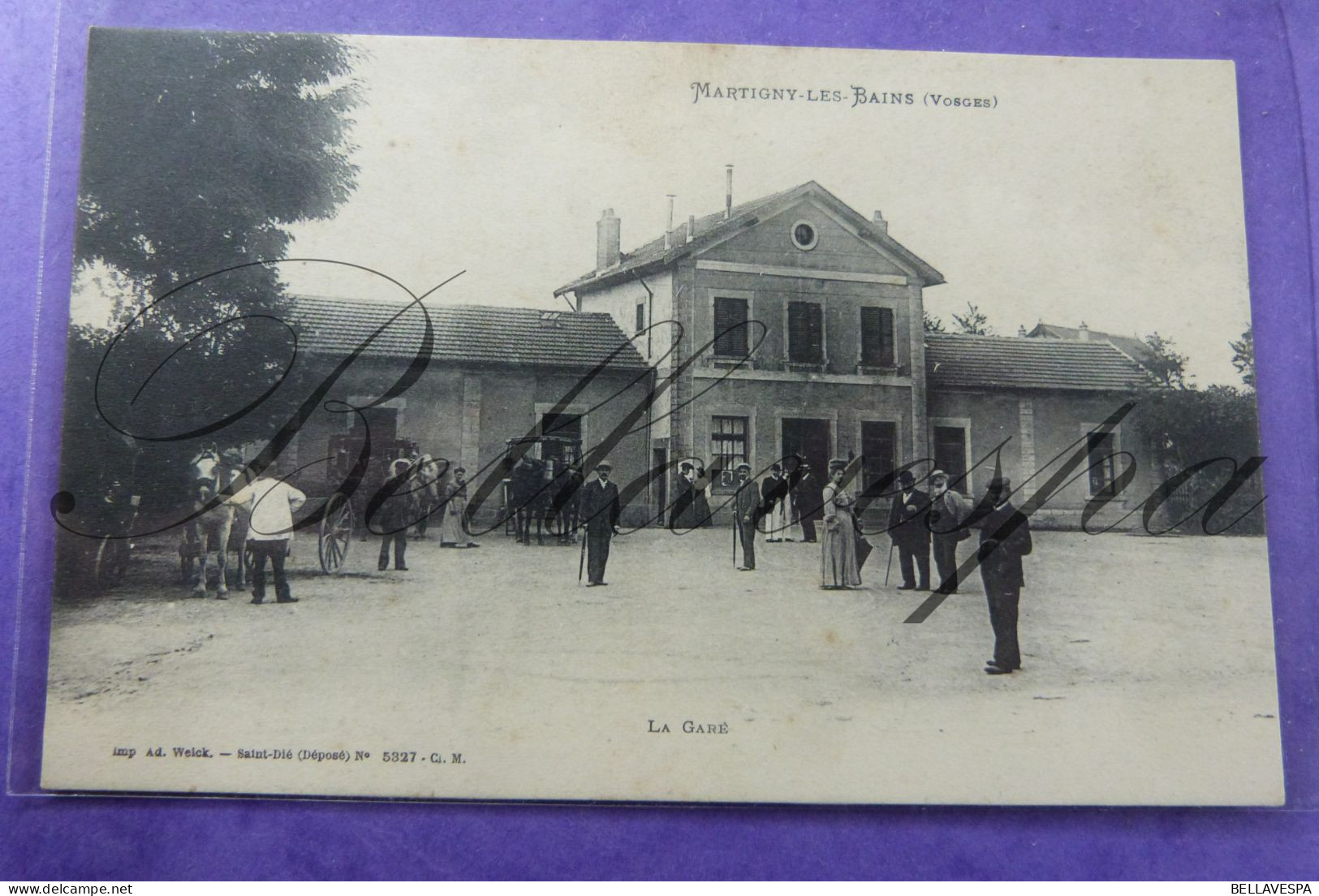 Martigny Les Bains La Gare Station Vosges D88 - Gares - Sans Trains