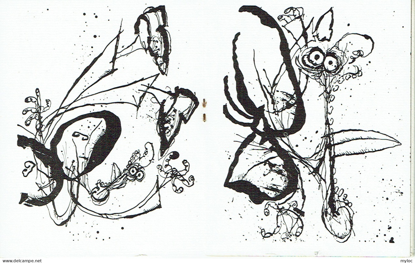 Illustrateur : Ronald SEARLE, Coll. Les Poquettes Volantes, DAILY-BUL. Ex. 461/1000.  1972. Rare. - Eerste Druk