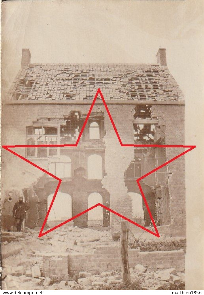 Photo 1916 OOSTKERKE (Diksmuide) - Les Ruines De La Maison De Weduwe De Coninck (A252, Ww1, Wk 1) - Diksmuide