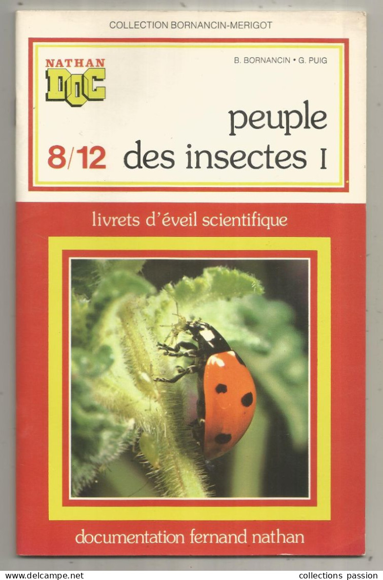 Collection Bornancin-Merigot, Nathan DOC, 8/12, Peuple Des Insectes I  , Documentation F. Nathan, 32 P., Frais Fr 3.35 E - 6-12 Anni