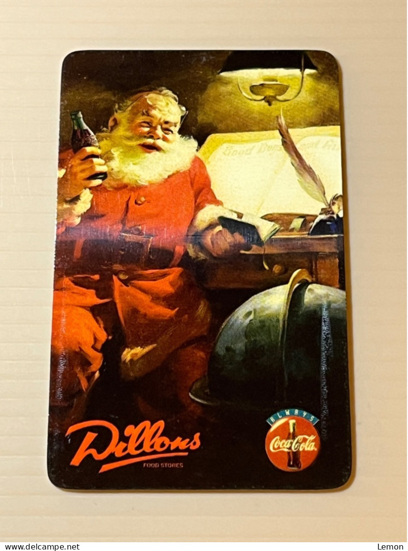 Mint USA UNITED STATES America Prepaid Telecard Phonecard, Dillon’s Santa With List Coca Cola Free Set Of 1 Mint Card - Collezioni