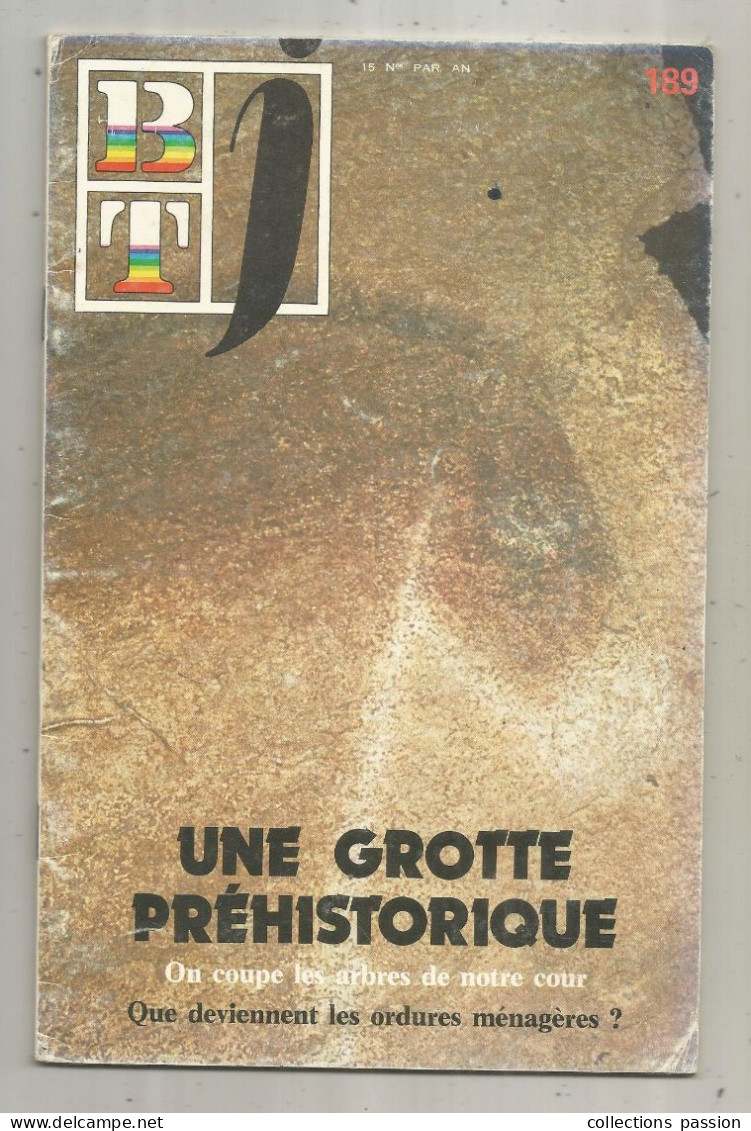 Pédagogie Freinet, Bibliothéque De Travail, BT J N° 189, 5 Juin 1980, La Grotte Préhistoire, 32 Pages, Frais Fr 3.35 E - 12-18 Anni