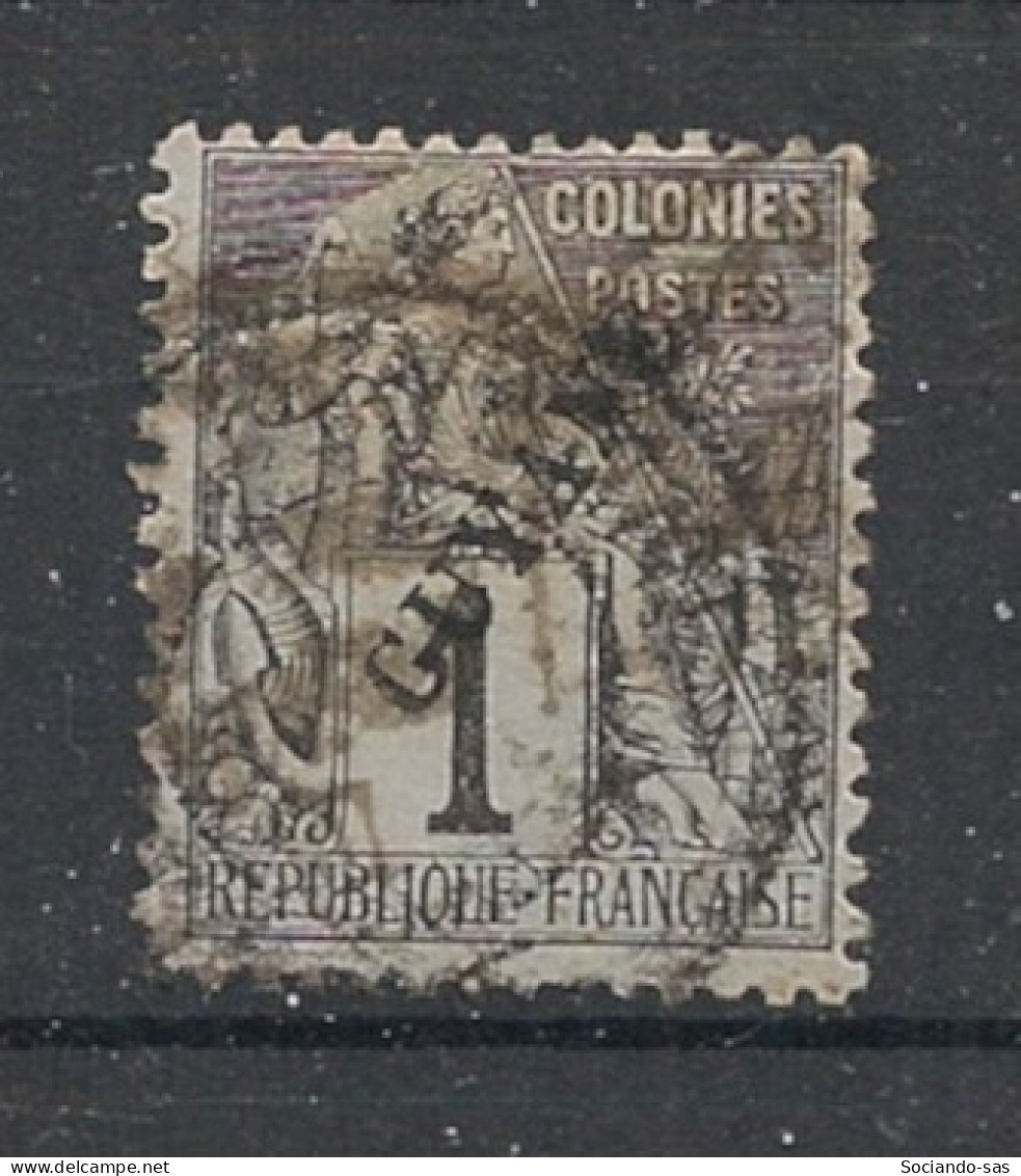 GUYANE - 1892 - N°YT. 16 - Type Alphée Dubois 1c Noir - Oblitéré / Used - Oblitérés