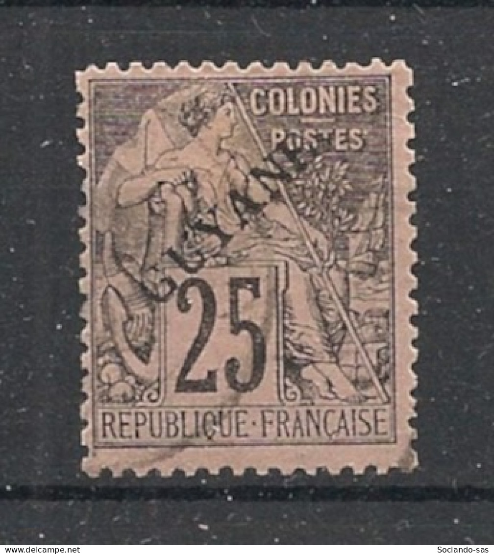 GUYANE - 1892 - N°YT. 23 - Type Alphée Dubois 25c Noir Sur Rose - Oblitéré / Used - Oblitérés