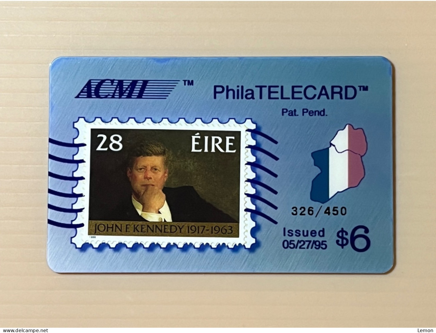 Mint USA UNITED STATES America Prepaid Telecard Phonecard, John F. Kennedy Stamp On Card, Set Of 1 Mint Card - Sammlungen