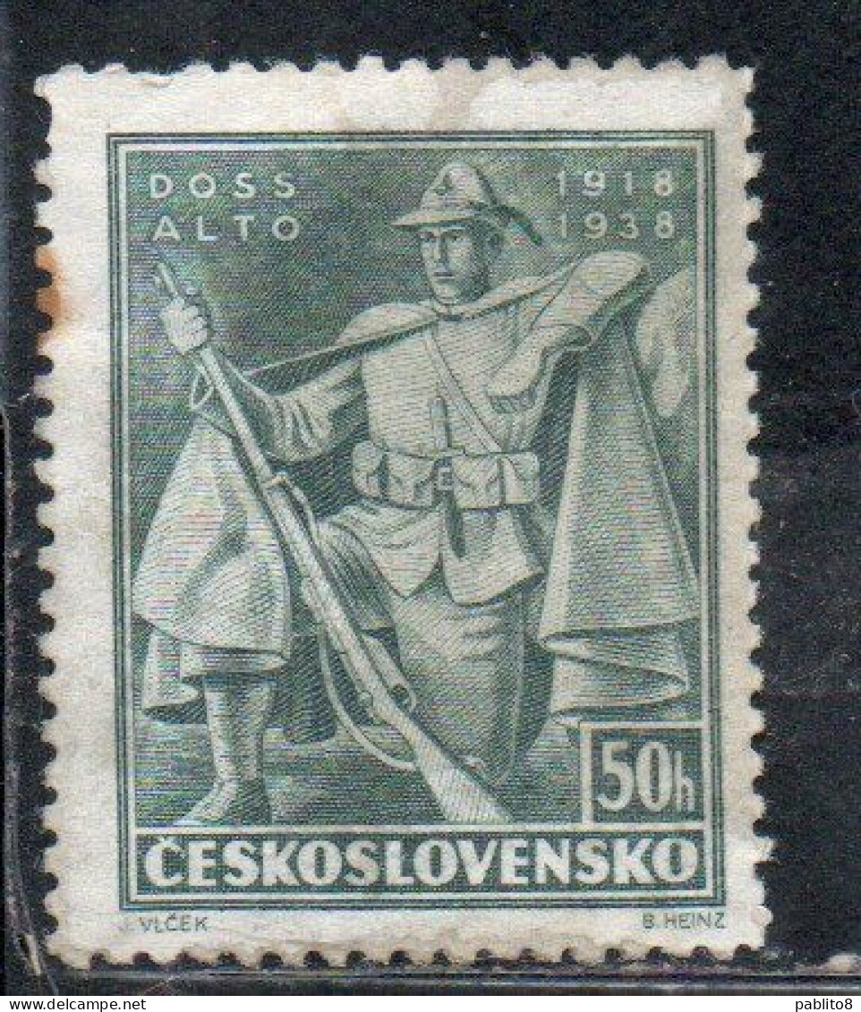 CZECH REPUBLIC CECA CZECHOSLOVAKIA CESKA CECOSLOVACCHIA 1938 BATTLE OF BACHMAC LEGIONNAIRES 50h MH - Ungebraucht