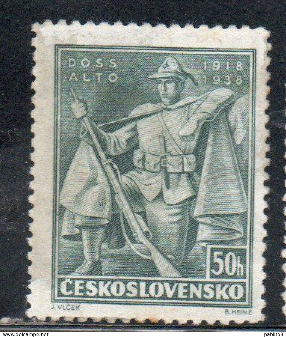 CZECH REPUBLIC CECA CZECHOSLOVAKIA CESKA CECOSLOVACCHIA 1938 BATTLE OF BACHMAC LEGIONNAIRES 50h MH - Ongebruikt