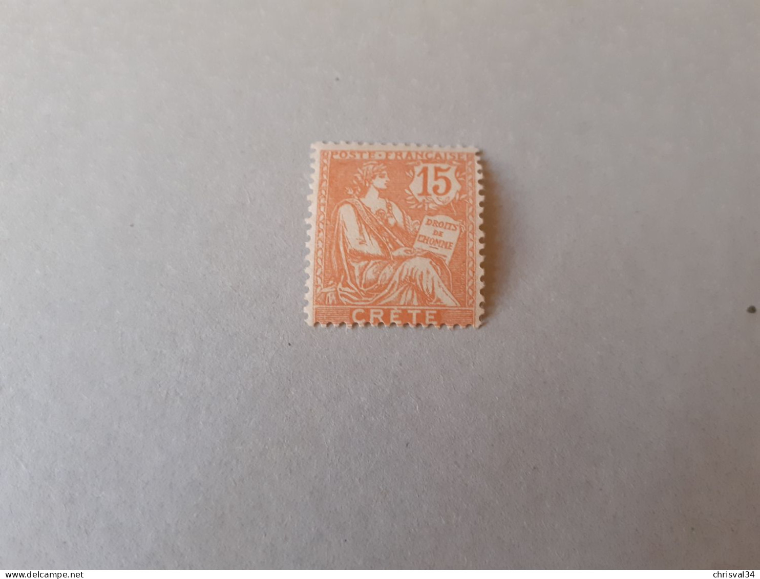 TIMBRE    CRÈTE      N  7     COTE  10,00  EUROS    NEUF  SANS  CHARNIÈRE - Unused Stamps