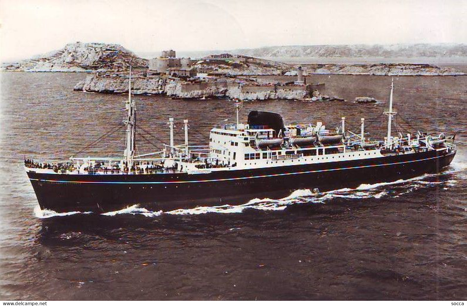 COMPAGNIE DES MESSAGERIES MARITIMES - Le Paquebot " Ferdinand De Lesseps " - Bateaux