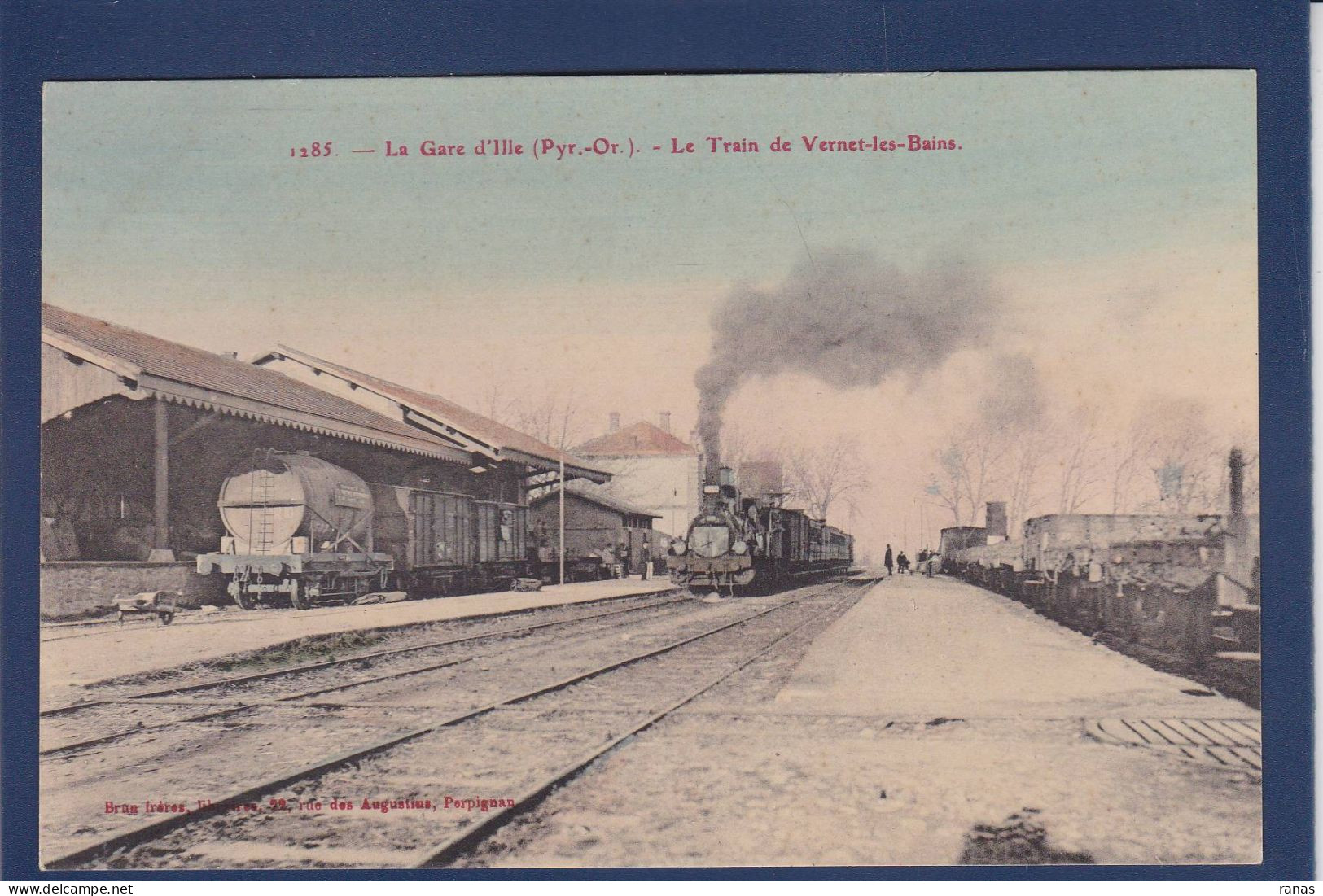 CPA [66] Pyrénées Orientales >  Ille Gare Chemin De Fer Train Non Circulé - Andere & Zonder Classificatie