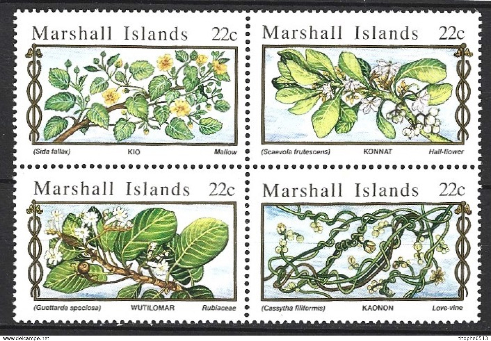 MARSHALL. N°105-8 De 1985. Plantes Médicinales. - Heilpflanzen