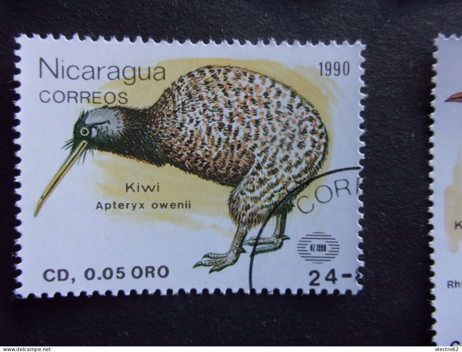 Nicaragua Oiseau Exposition Philatélique Nouvelle-Zélande 90 Bird Vogel Oiseaux Uccello Pájaro Ptak Kuba Fugler Vögel - Kiwis