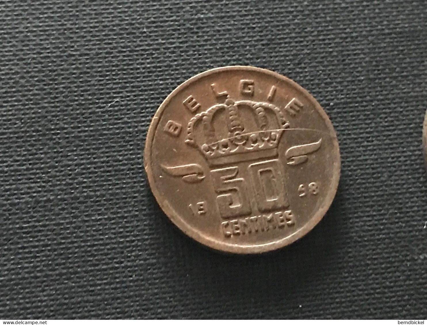 Münze Münzen Umlaufmünze Belgien 50 Cent 1958 Belgie - 50 Cents