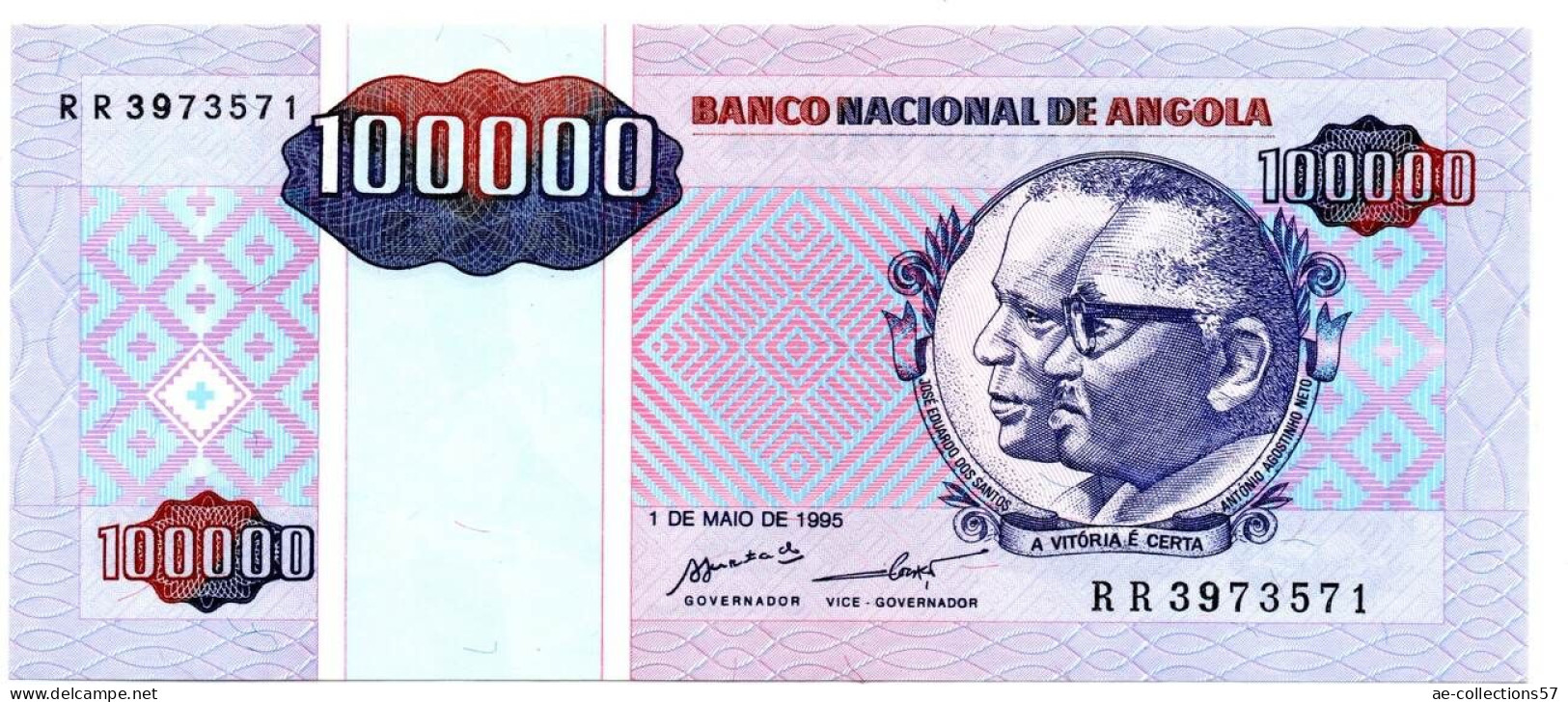 MA 23835   --  Angola  --  100000 Kwanzas     1/05/1995    --   état UNC - Angola