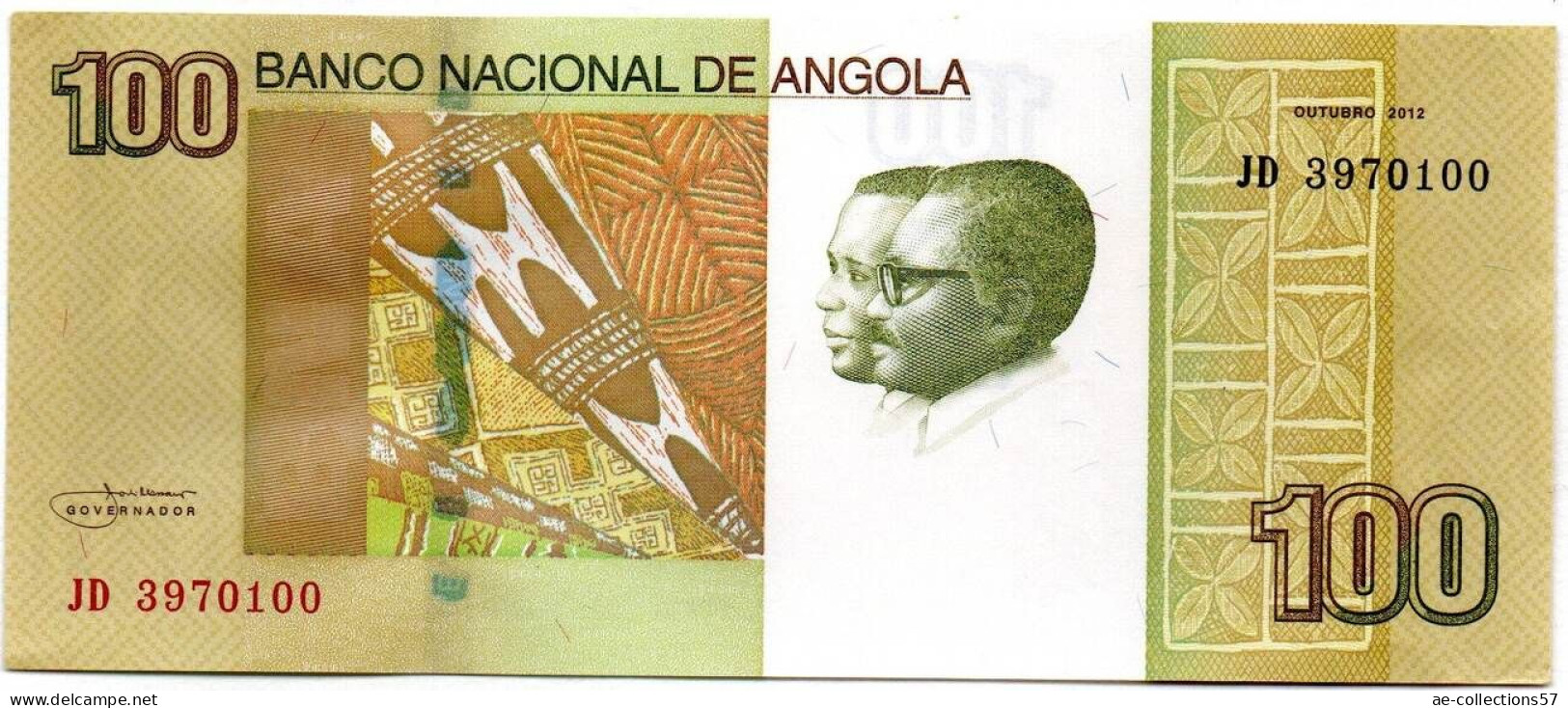 MA 14297   --  Angola  --  100 Kwanzas    2012    --   état SPL - Angola