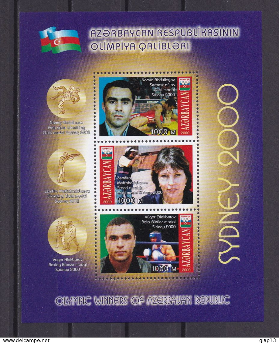 AZERBAIDJAN 2000 BLOC N°50 NEUF** JEUX OLYMPIQUES DE SYDNEY - Azerbaidjan