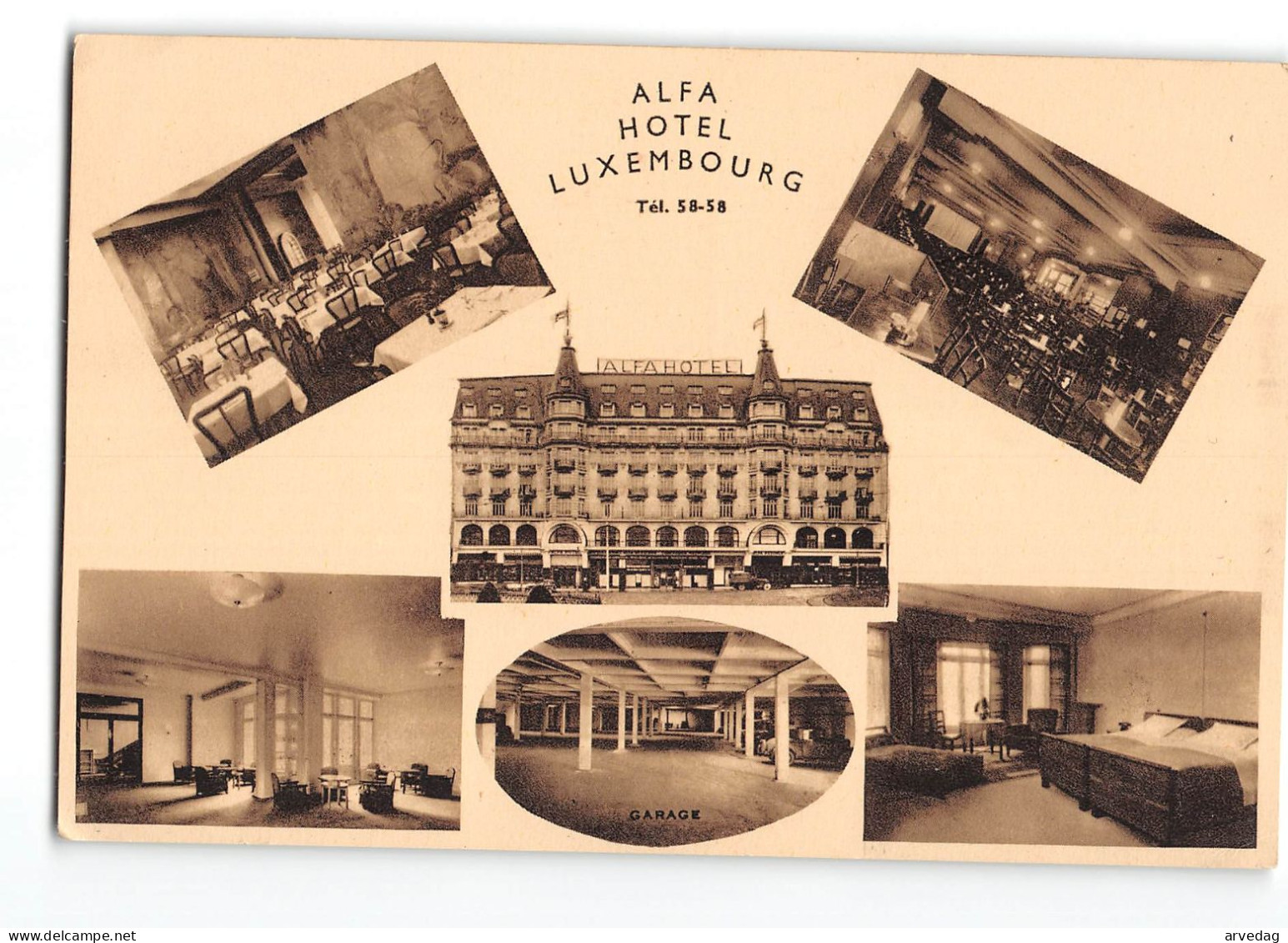 AG2581 ALFA HOTEL LUXEMBOURG - Hotels & Restaurants
