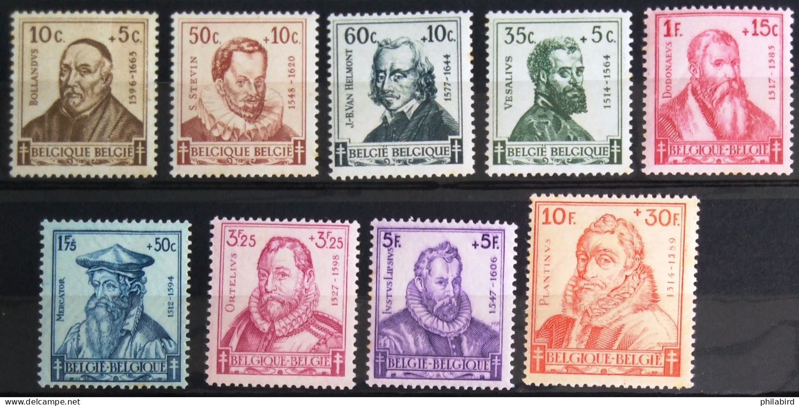 BELGIQUE                       N° 593/601                       NEUF** - Unused Stamps
