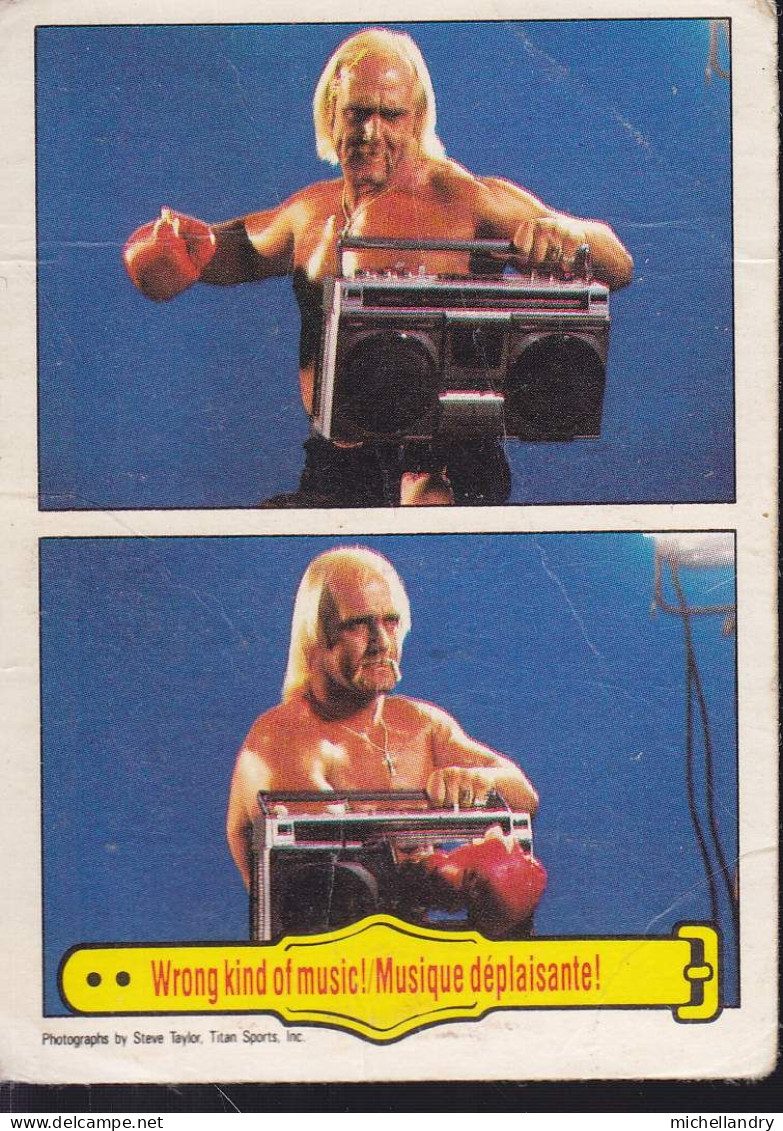 Carte (123787) #56 WWF Hulk Hogan Musique Déplaisante / Wrong Kind Of Music! - Tarjetas
