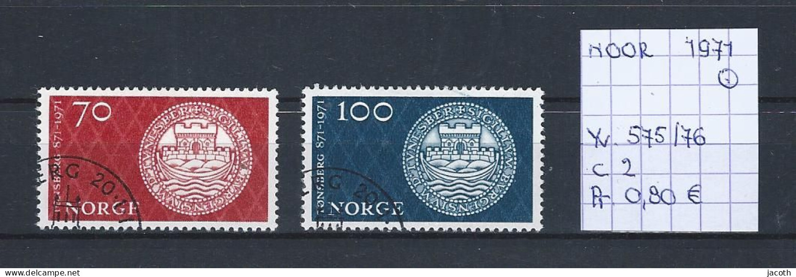 (TJ) Noorwegen 1971 - YT 575/76 (gest./obl./used) - Used Stamps