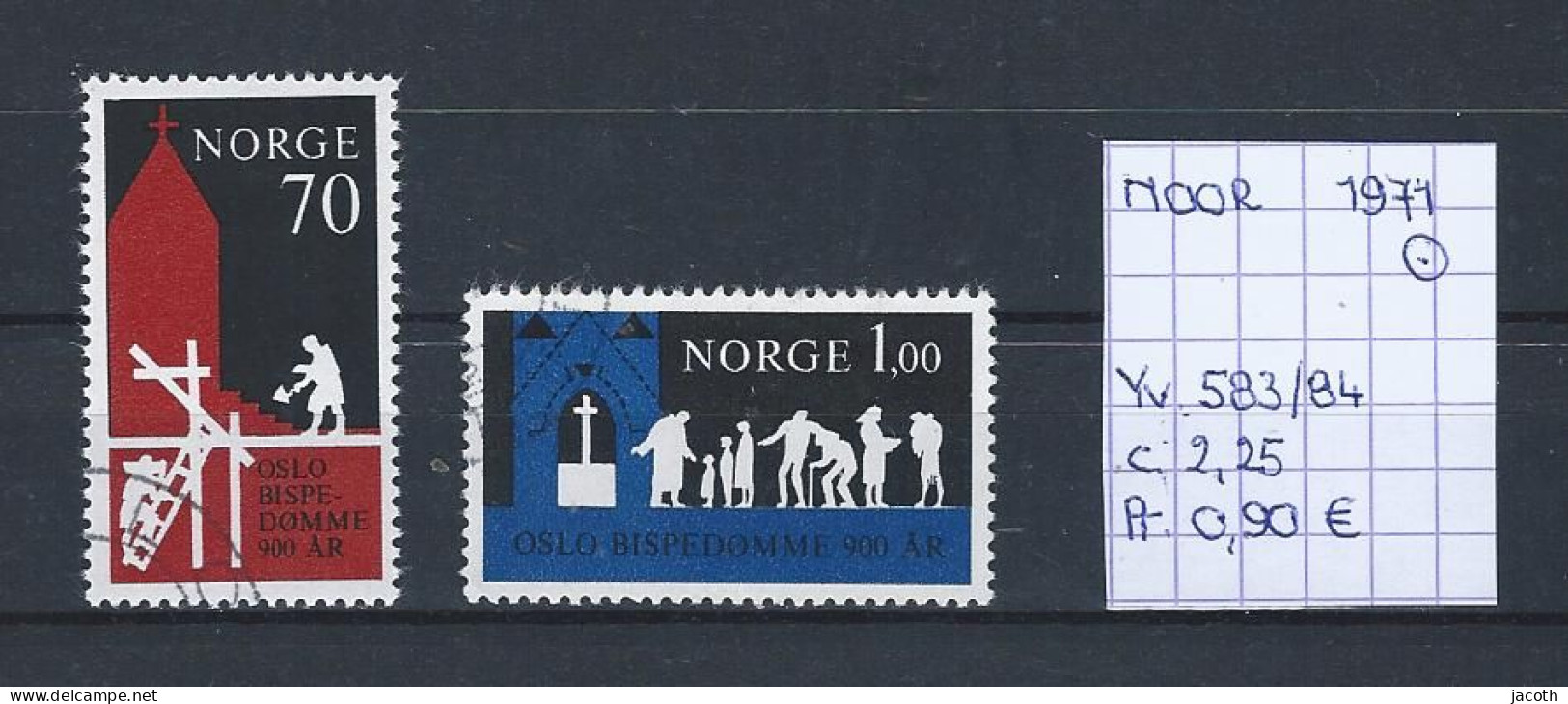 (TJ) Noorwegen 1971 - YT 583/84 (gest./obl./used) - Used Stamps
