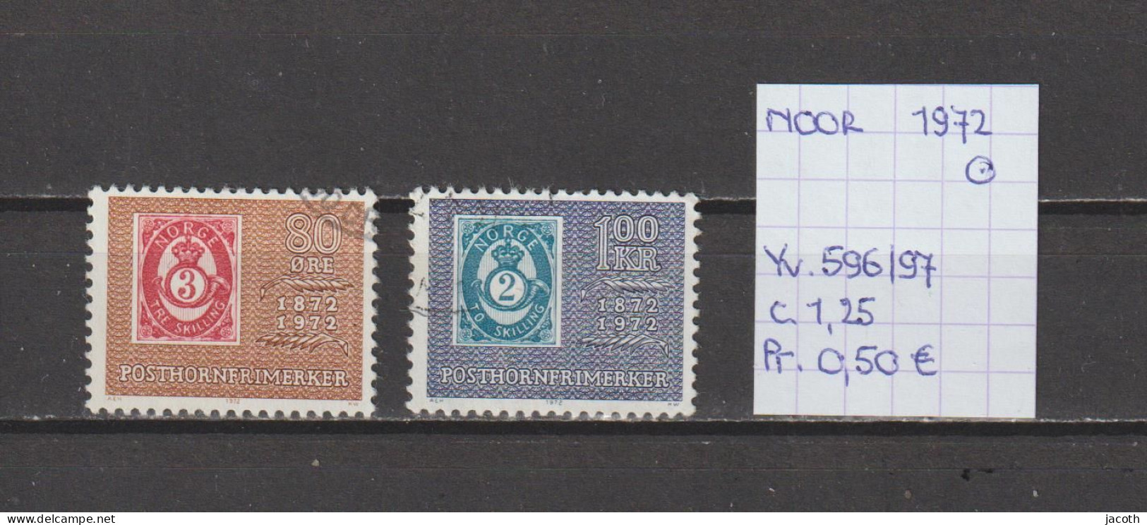 (TJ) Noorwegen 1972 - YT 596/97 (gest./obl./used) - Used Stamps