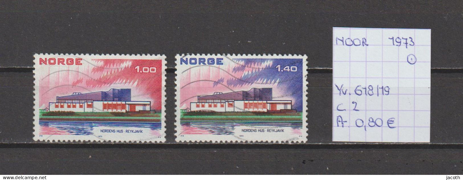 (TJ) Noorwegen 1973 - YT 618/19 (gest./obl./used) - Usados