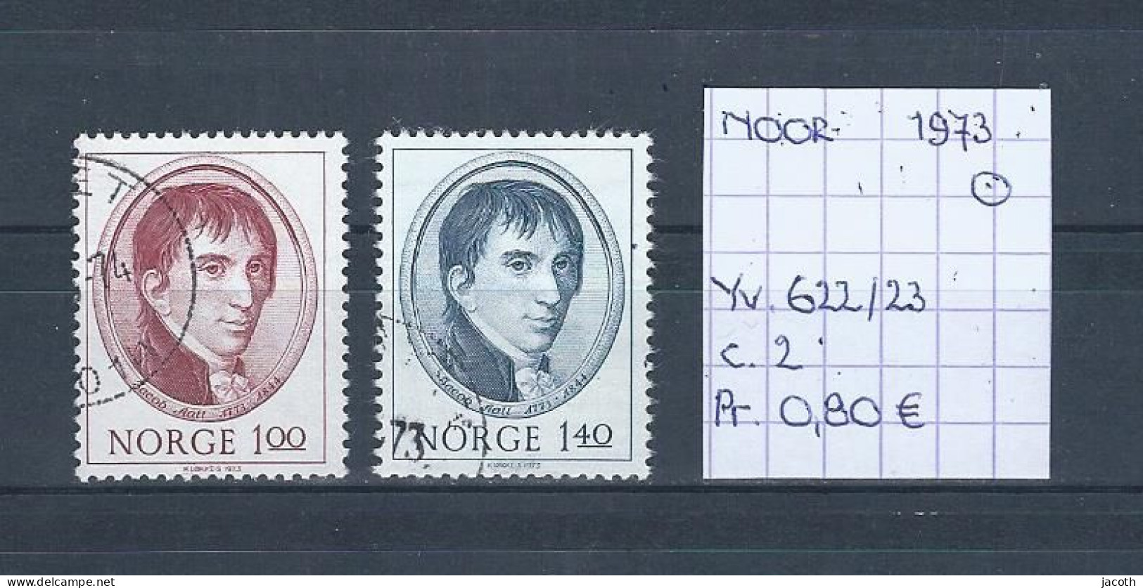 (TJ) Noorwegen 1973 - YT 622/23 (gest./obl./used) - Used Stamps