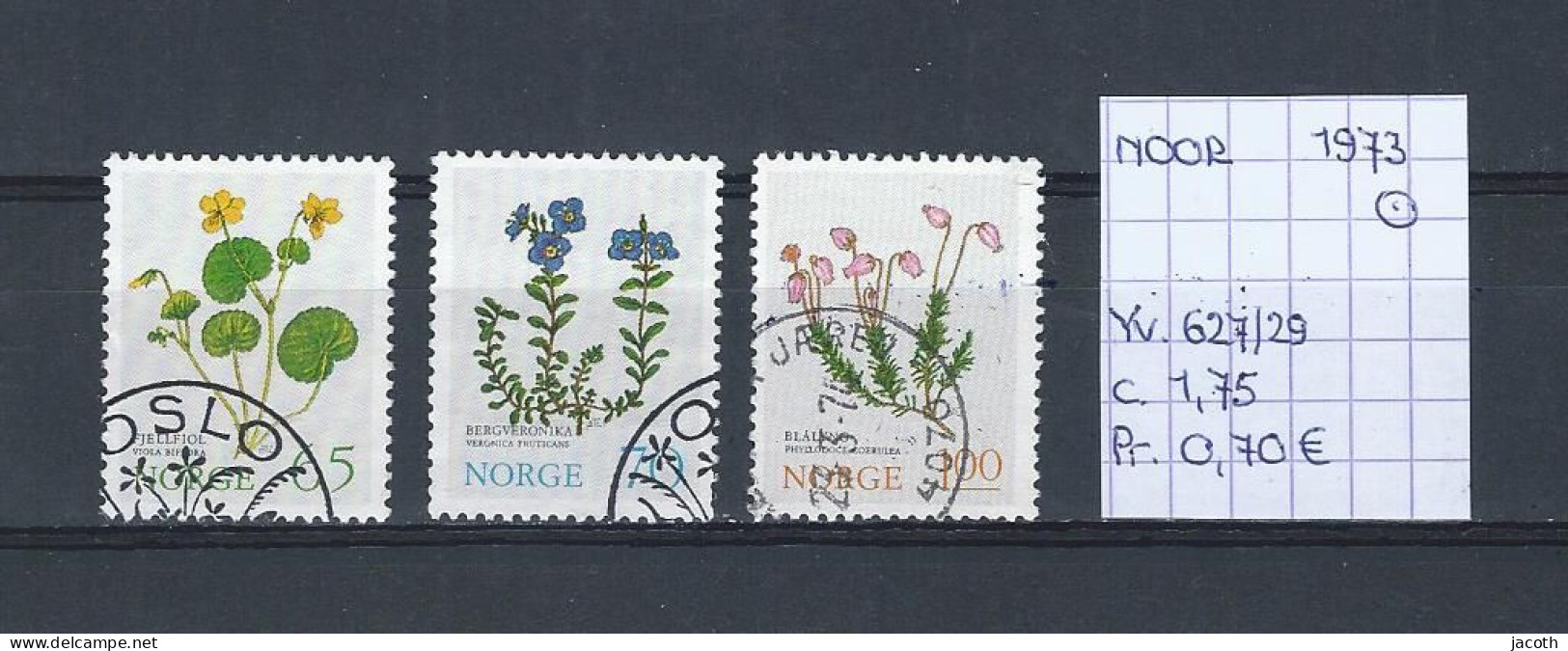 (TJ) Noorwegen 1973 - YT 627/29 (gest./obl./used) - Used Stamps