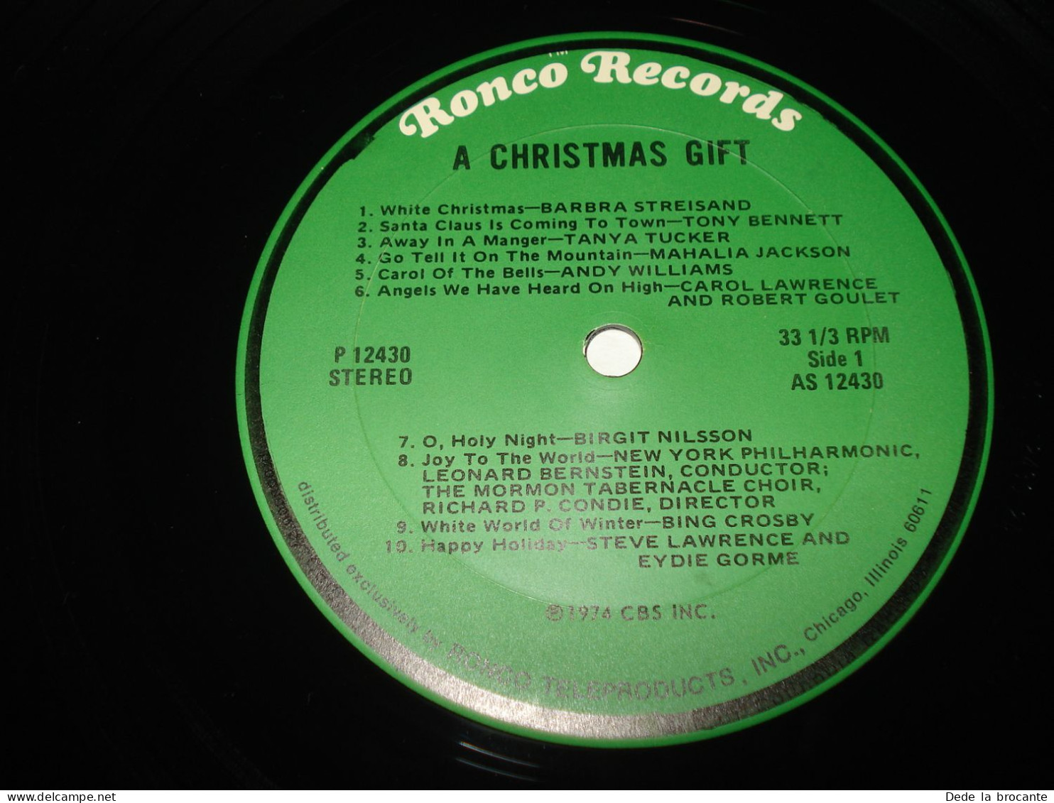 B11 / A Christmas Gift - Bonus Pop-Up -  LP – Ronco - P 12430 - US 1974  M/VG+