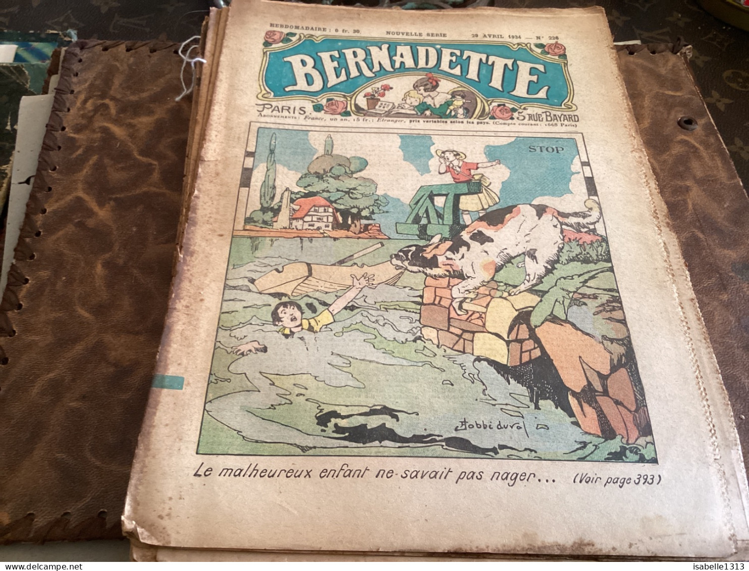 Bernadette Revue Hebdomadaire Illustrée Rare  1934 Numéro 226. Stop - Bernadette