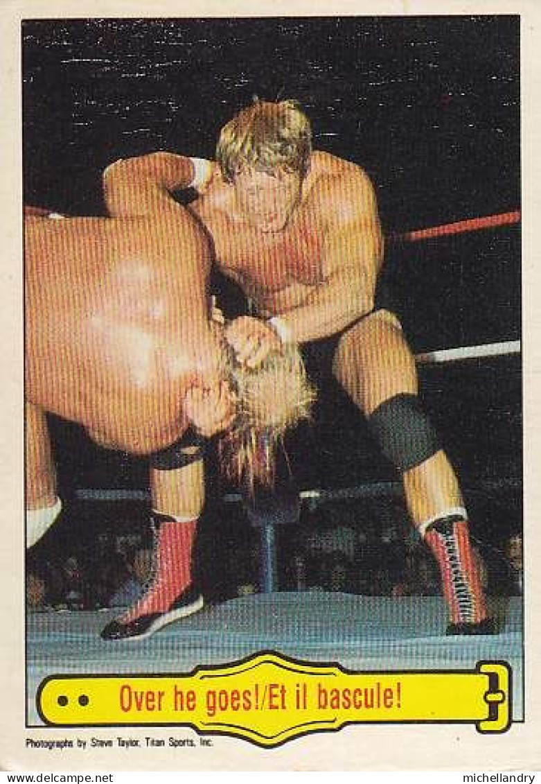 Carte (123791) #30 WWF Paul ‘’Mr Wonderful’’ Orndorff  Et Il Bascule / Over He Goes! - Trading Cards