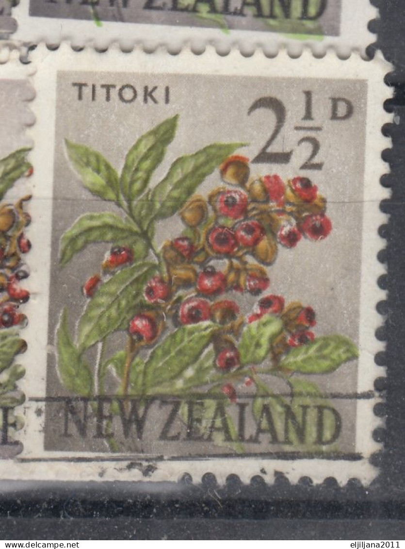 Action !! SALE !! 50 % OFF !! ⁕ New Zealand 1967 ⁕ TITOKI Stamps 2 ½ D. ⁕ 100v Used - Gebraucht