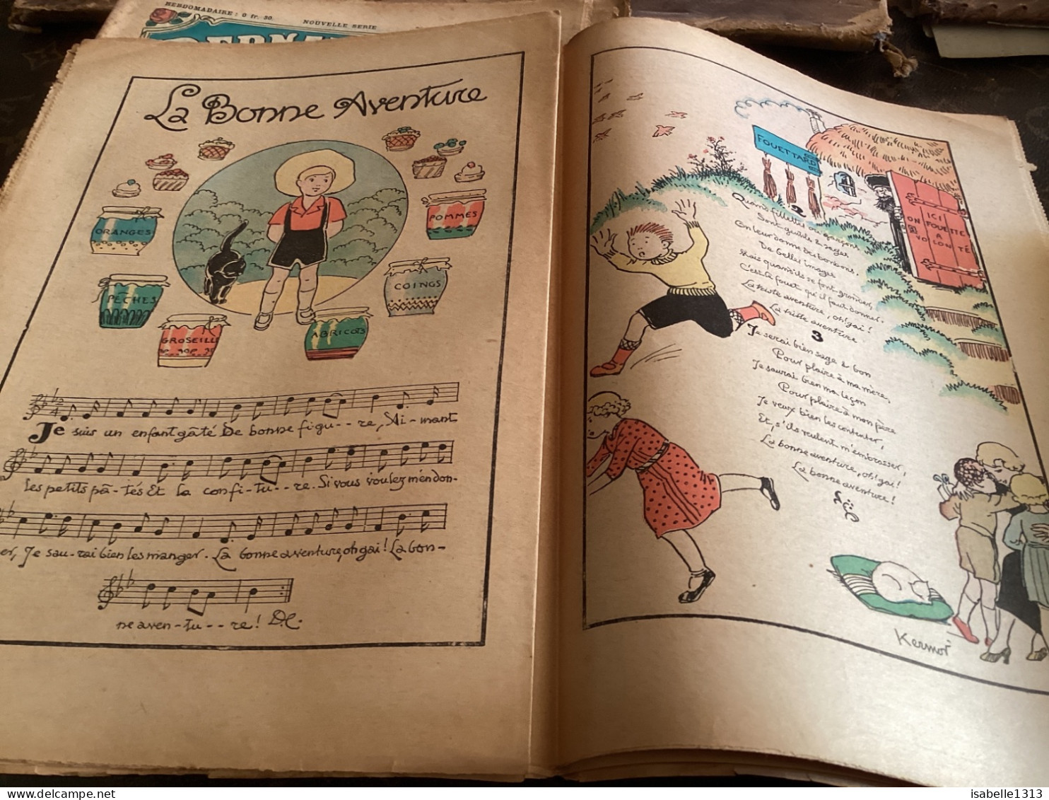 Bernadette Revue Hebdomadaire Illustrée Rare  1934 Numéro 230 La Dent De Cécile Chansons, La Bonne Aventure - Bernadette