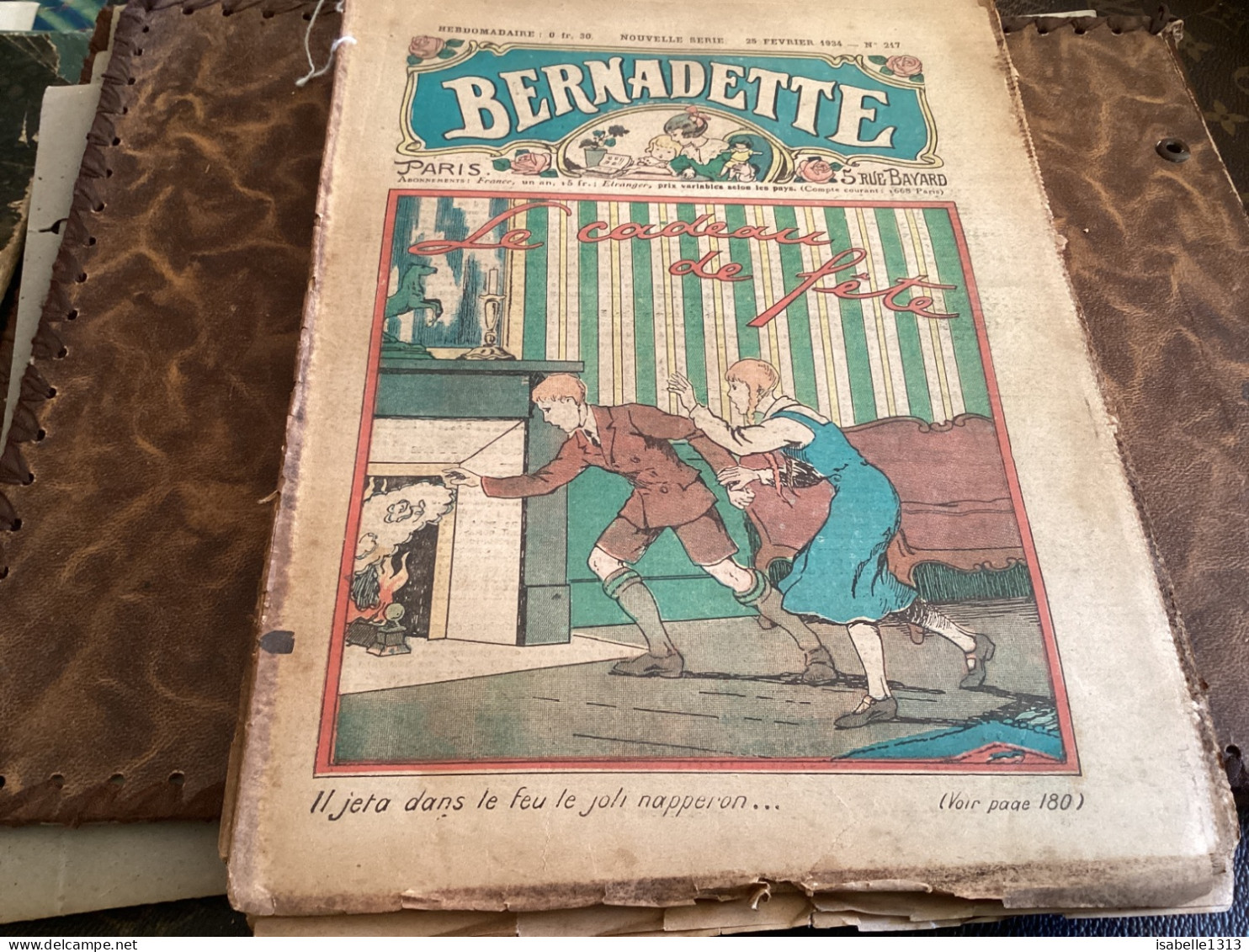 Bernadette Revue Hebdomadaire Illustrée Rare  1934 Numéro 2 17 Le Cadeau De Fête Chanson, Joli Tambour - Bernadette