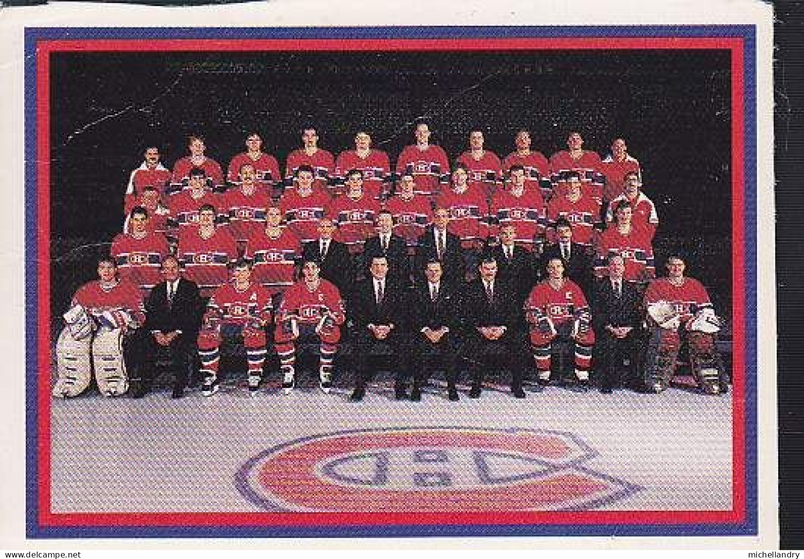 Carte (123794) #101 1990 Kraft Singles Montréal Canadiens De Montréal Photo Du Club De Hockey - 1990-1999