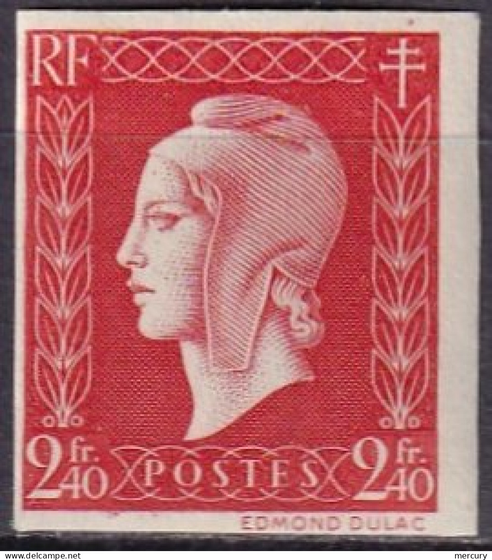 FRANCE - 2 F. 40 Dulac Non Dentelé - 1941-1950