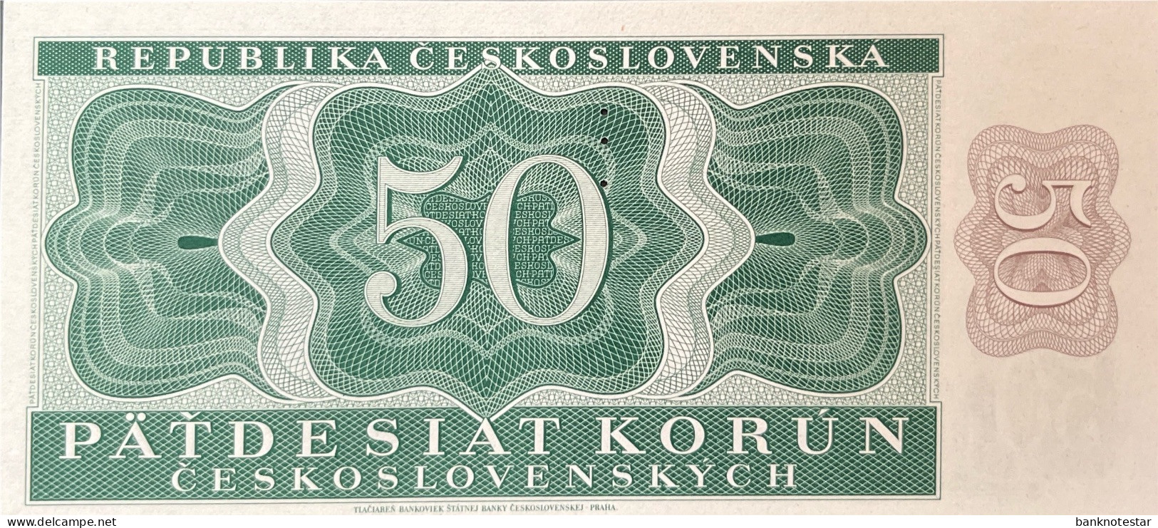 Czechoslovakia 50 Korun, P-71aS (29.8.1950) - UNC - SPECIMEN - Czechoslovakia